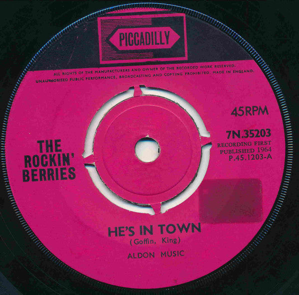 The Rockin' Berries - He's In Town (7", Single)