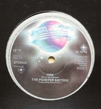 Pointer Sisters - Fire (12", Single, Ltd)