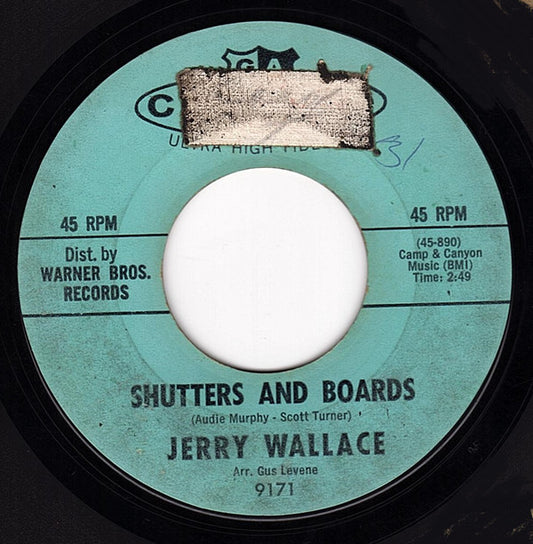 Jerry Wallace - Shutters And Boards / Am I That Easy To Forget (7")