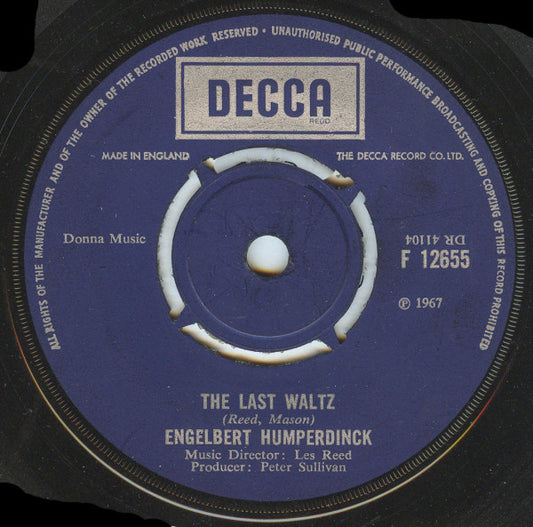 Engelbert Humperdinck - The Last Waltz / That Promise (7")