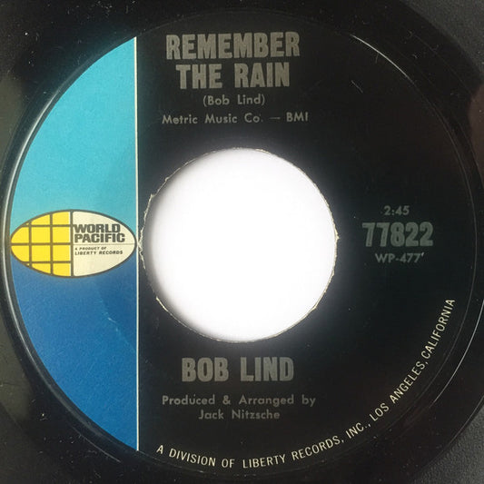 Bob Lind - Remember The Rain (7", Single)