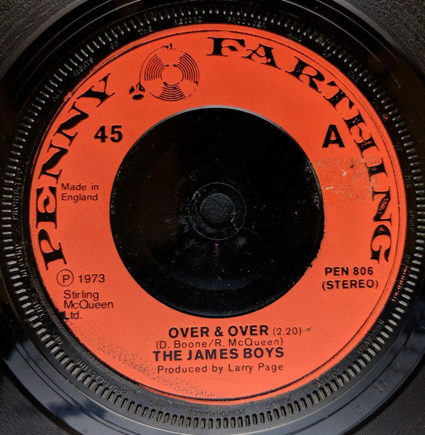 The James Boys (2) - Over And Over (7", Single, Red)