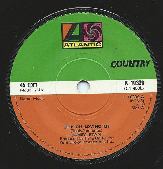 Jamey Ryan - Keep On Loving Me (7", Sol)