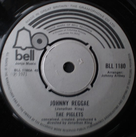 The Piglets - Johnny Reggae (7", Single, Kno)