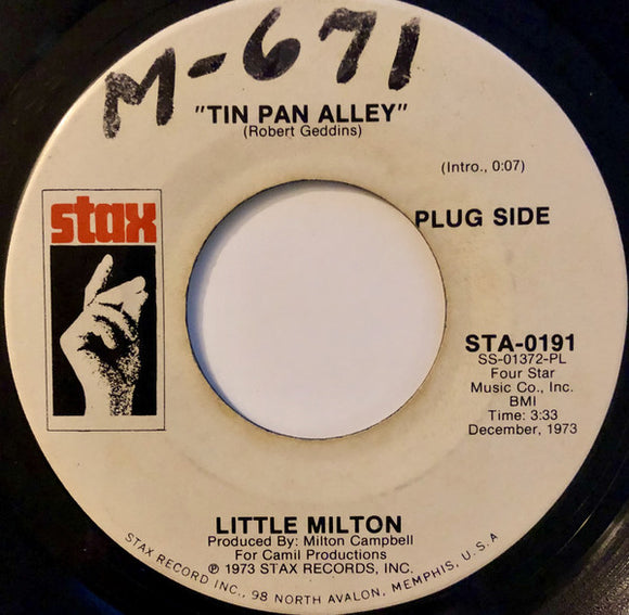 Little Milton - Tin Pan Alley / Sweet Woman Of Mine (7