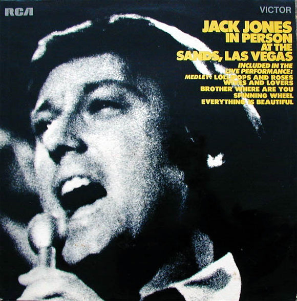 Jack Jones - Jack Jones In Person At The Sands, Las Vegas (LP)