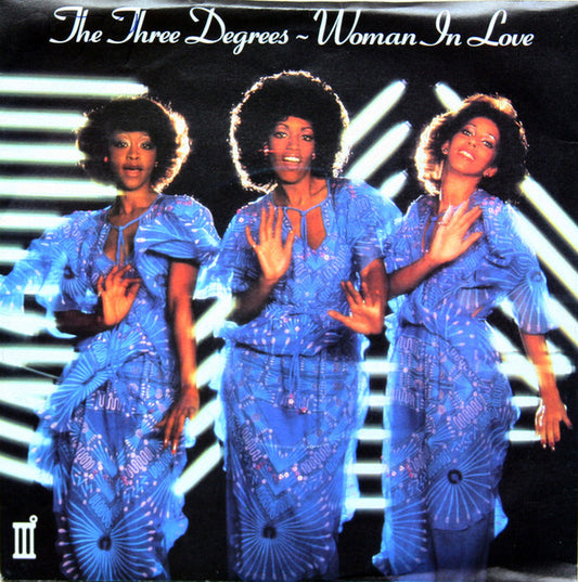 The Three Degrees - Woman In Love (7", Single, Blu)