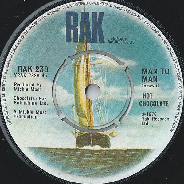 Hot Chocolate - Man To Man (7", Single)