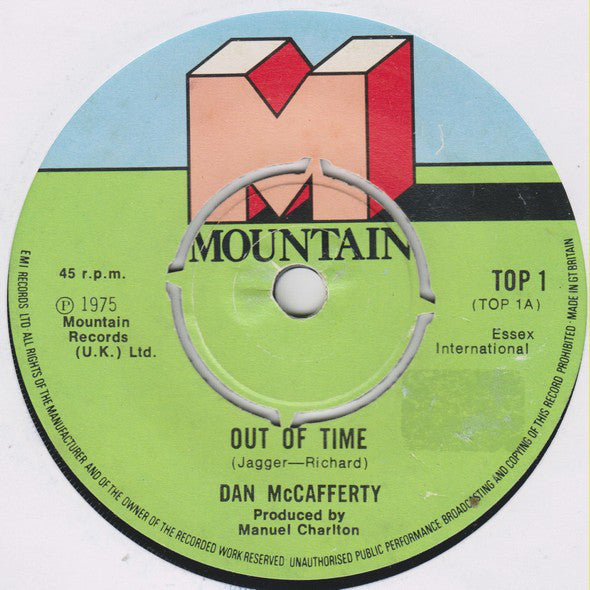 Dan McCafferty - Out Of Time (7", Single)