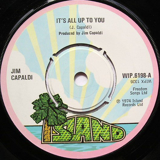 Jim Capaldi - It's All Up To You (7", Single)