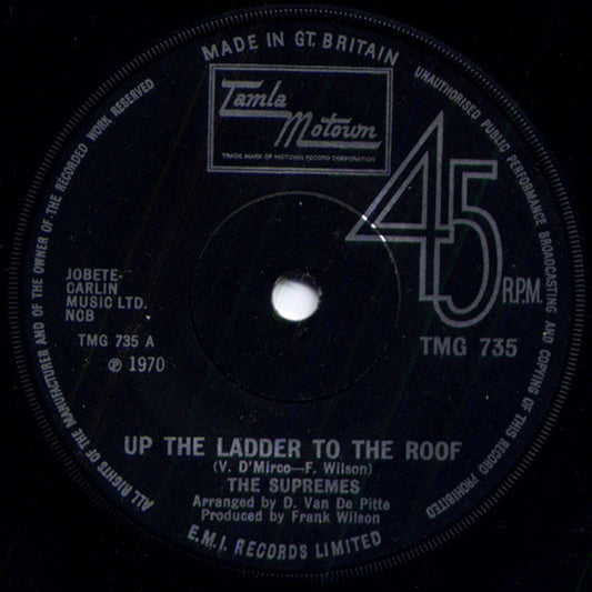 The Supremes - Up The Ladder To The Roof (7")