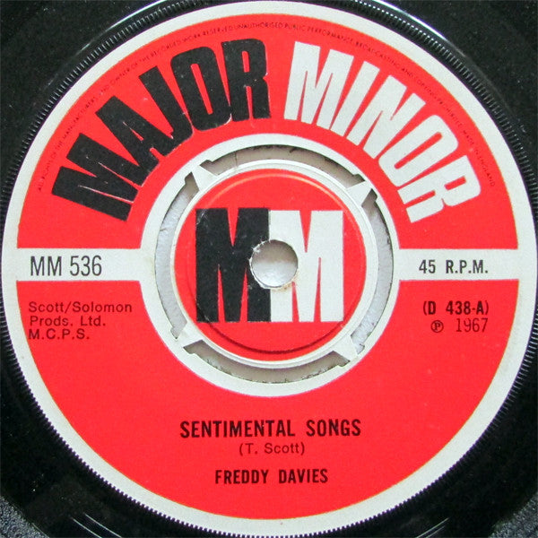 Freddy Davies* - Sentimental Songs (7")