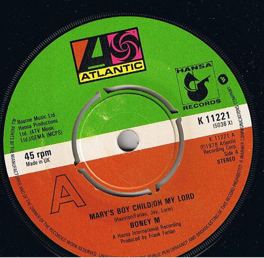 Boney M* - Mary's Boy Child / Oh My Lord (7")