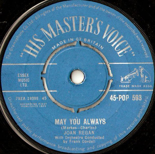 Joan Regan - May You Always (7")