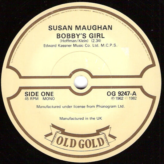 Susan Maughan / The Allisons - Bobby's Girl / Are You Sure (7")