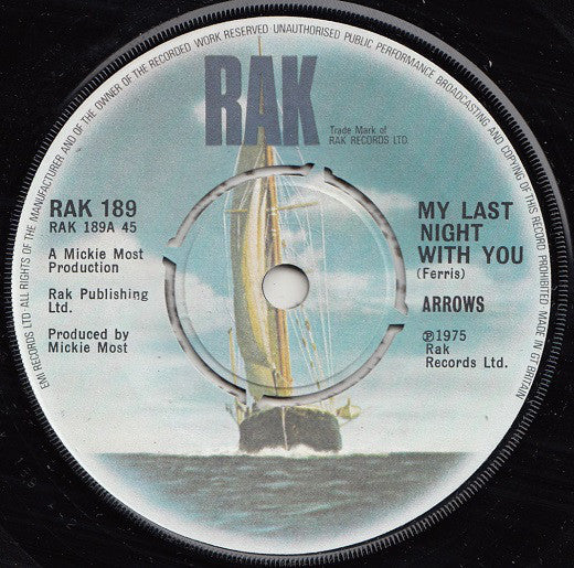 Arrows (2) - My Last Night With You (7", Single)