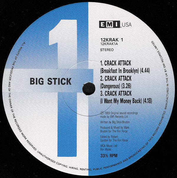 Big Stick - Crack Attack (12")