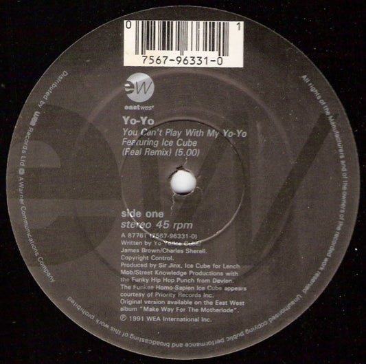 Yo-Yo - You Can't Play With My Yo-Yo (12")