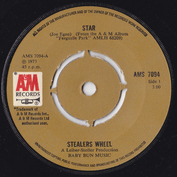 Stealers Wheel - Star (7", Single)