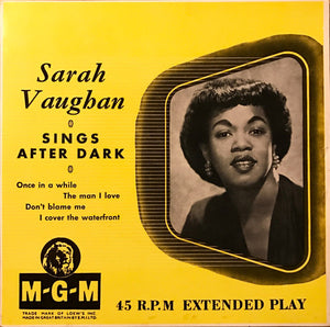 Sarah Vaughan - Sings After Dark (7", EP)
