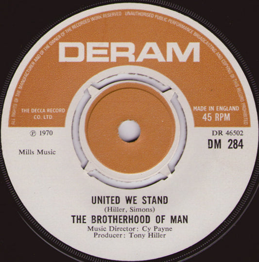 Brotherhood Of Man - United We Stand (7", Single)