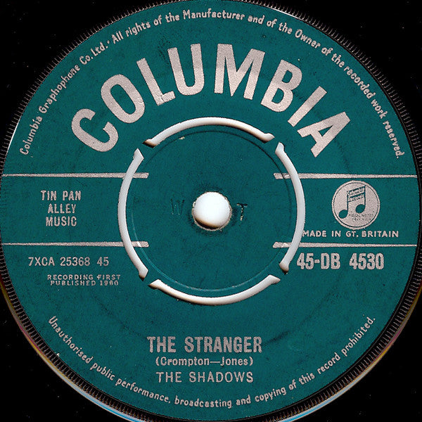 The Shadows - The Stranger / Man Of Mystery (7", Single)