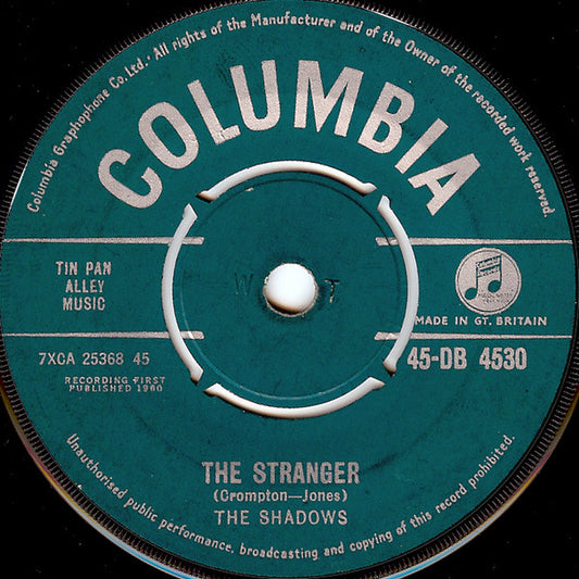 The Shadows - The Stranger / Man Of Mystery (7", Single)