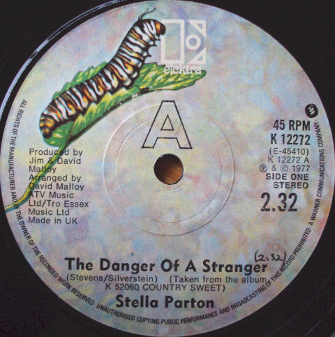 Stella Parton - The Danger Of A Stranger (7", Single)