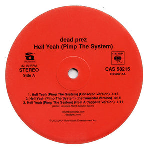 dead prez - Hell Yeah (12", Promo)