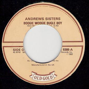 Andrews Sisters* - Boogie Woogie Bugle Boy / Bounce Me Brother With A Solid Four (7", Single, Mono)