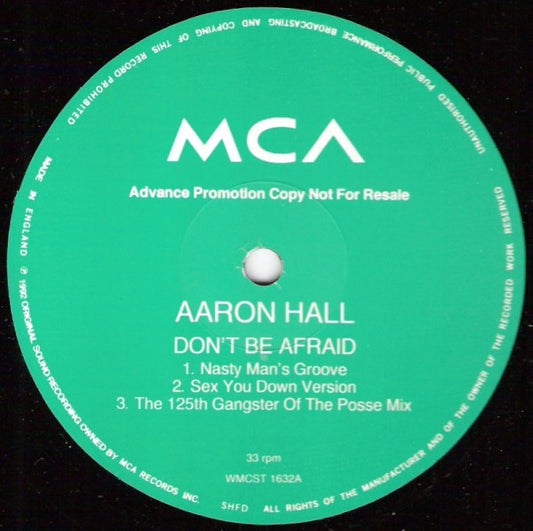 Aaron Hall - Don't Be Afraid (12", Promo)