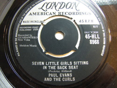 Paul Evans And The Curls - Seven Little Girls Sitting In The Back Seat (7