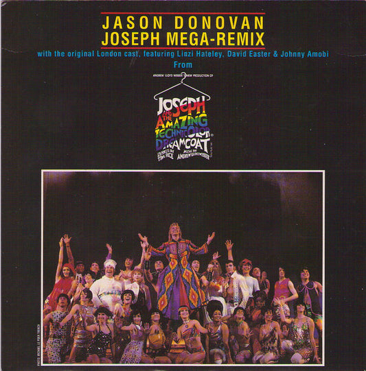 Jason Donovan With The Original London Cast Of Joseph And The Amazing Technicolor Dreamcoat - Joseph Mega-Remix (7", Single)