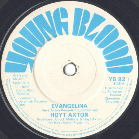 Hoyt Axton - Evangelina / Hotel Ritz (7")