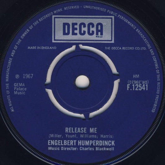 Engelbert Humperdinck - Release Me (7", Single)