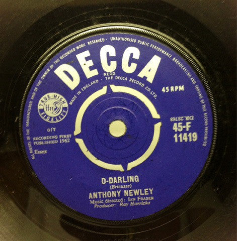 Anthony Newley - D-Darling / I'll Walk Beside You (7")