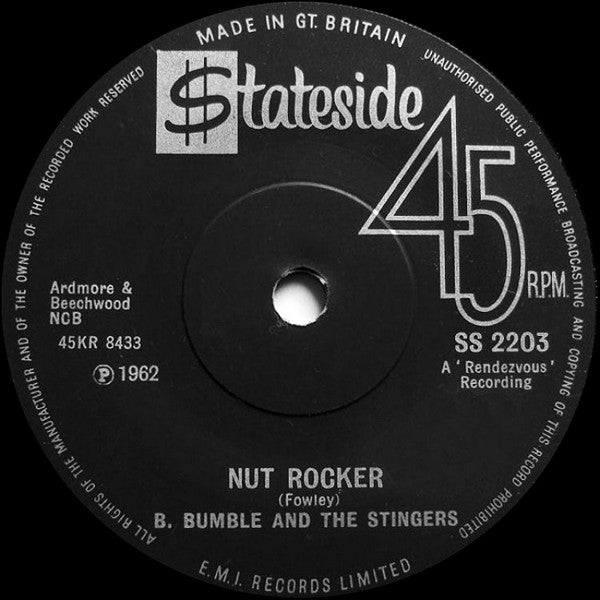 B. Bumble And The Stingers* - Nut Rocker (7", Single, Sol)