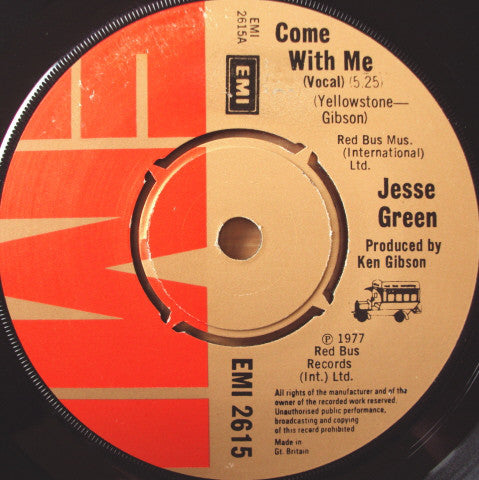 Jesse Green - Come With Me (7", Single)