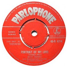 Matt Monro - Portrait Of My Love (7", Single)