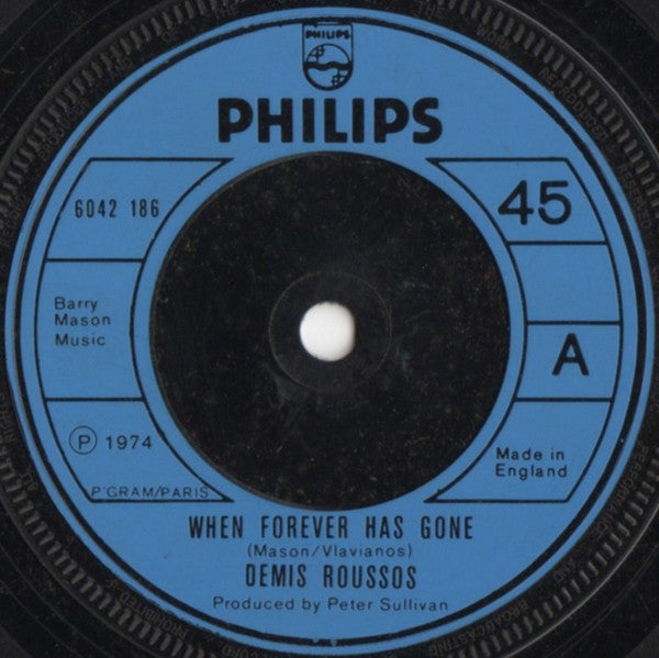 Demis Roussos - When Forever Has Gone (7", Single)