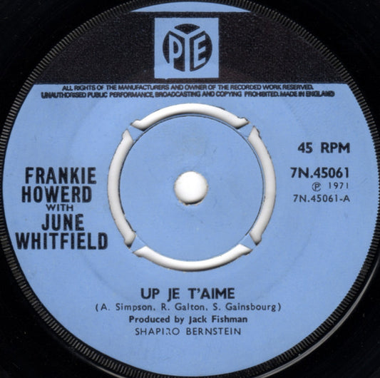 Frankie Howerd With June Whitfield - Up Je T'Aime (7", Single)