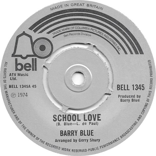 Barry Blue - School Love (7", Single)