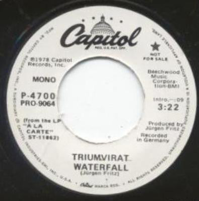 Triumvirat - Waterfall (7", Promo)