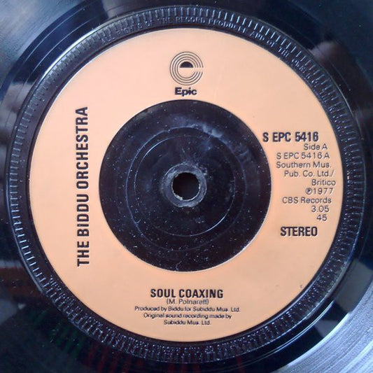 The Biddu Orchestra* - Soul Coaxing (7", Inj)