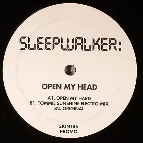 Sleepwalker (6) - Open My Head (12", Promo)