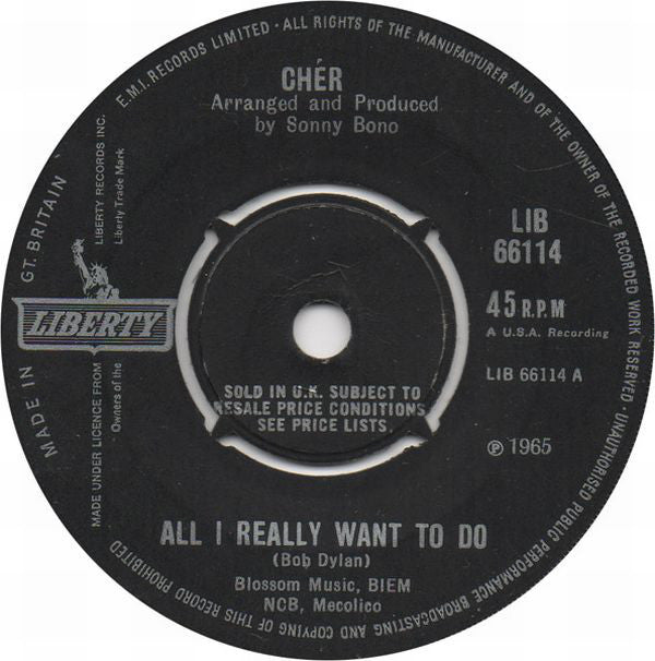 Chér* - All I Really Want To Do (7", Single)