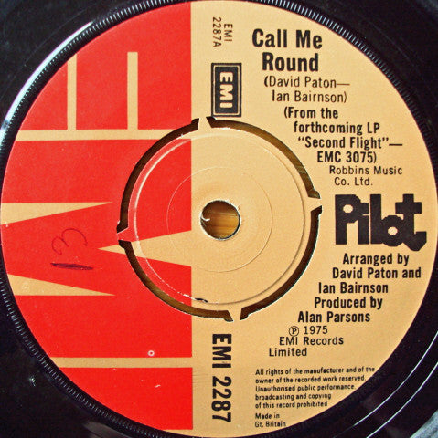 Pilot - Call Me Round (7", Single)