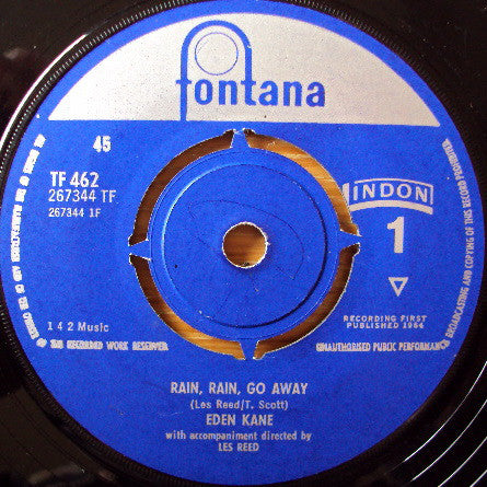 Eden Kane - Rain, Rain, Go Away (7")