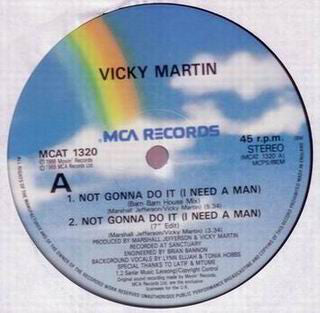 Vicky Martin - Not Gonna Do It (I Need A Man) (12")