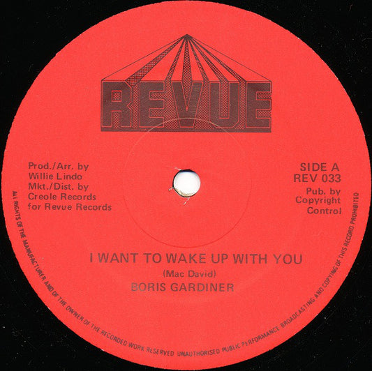 Boris Gardiner - I Want To Wake Up With You (12", Single)